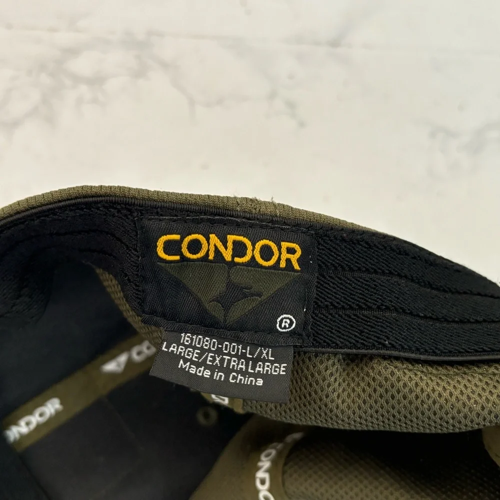 Condor Tactical Mens Baseball Hat Camouflage Adjustable Hook Eye Green Cap C2​ - Picture 8 of 9